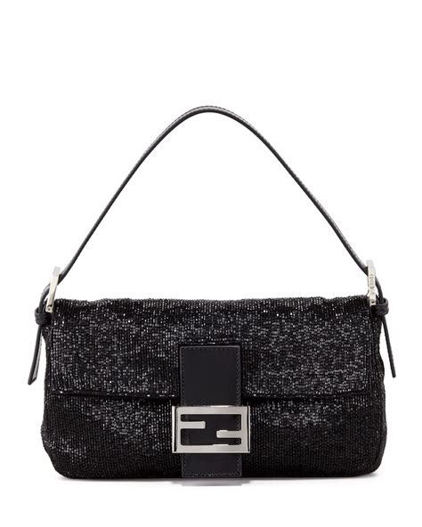 fendi beaded|fendi baguette black.